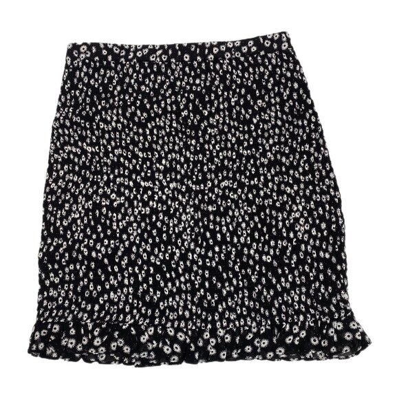 The Kooples Black White Floral Mini SkirtNew With Tags